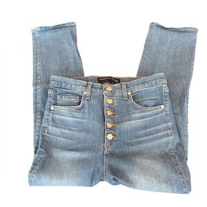 Veronica Beard 11” Kick Flare Jeans Size 30 | Button Fly | EUC